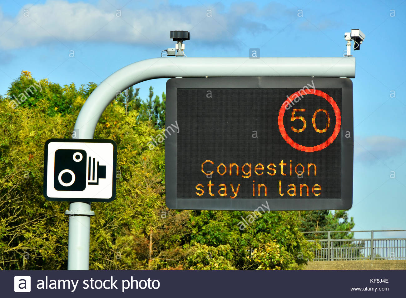 Motorway Sign Above Lanes